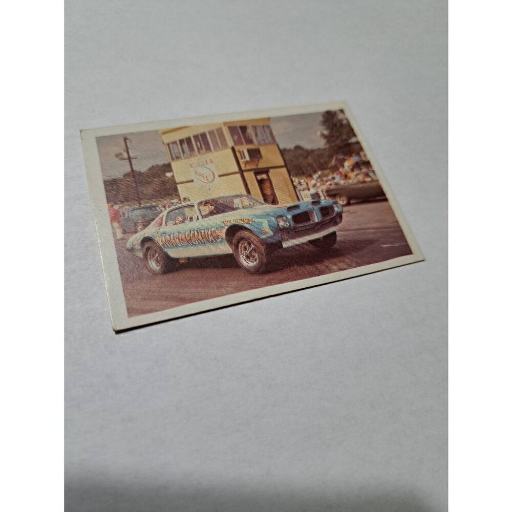 Vintage 1971 Norm Tanners "Tin Indian" GT2 Firebird Race Car Fleer Trading Card